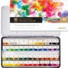 Milan Pacific Professional Watercolor Pan Set, 48 Colors