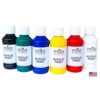 milo Acrylic Paint Set, 6 Primary Colors, 4 oz Bottles, Semi-Gloss