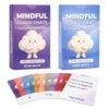 Mindful Cloud Chats Conversation Cards for Kids - 108 Feelings & Calm + Talk & Connect Mindfulness Cards - Family Talk Game, SEL Classroom Supplies, Therapeutic tools for Parents, Teachers, Counselors