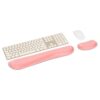 Mind Reader Ergonomic Wrist Rest Set, Keyboard and Mouse Support with Memory Foam, Non-Slip Base, Office and Gaming, Pink