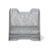 Mind Reader Metal Mesh Desktop File Organizer, 3-Tier Paper Tray with 5 Compartments, Office Mail Sorter, Silver
