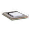 Mind Reader Paper Tray, Desktop Organizer, File Storage, Modern, Office, Acrylic, Clear