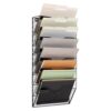 Mind Reader Wall Mounted File Organizer, Black
