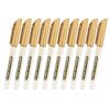 MINGLEA 10x / Set Metallic Marker Pen Paint Pen for Photo Guest Book Glass Scrapbooking Gold Metallic Painting