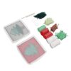 Mingzhe Latch Hook Kit Cute Christmas Tree Pattern DIY Crochet Cup Mat Soft Comfortable Colorful Latch Hook Rug for Home Decor