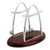 Mingzhe Newton's Cradle Balance Balls Toy for Desk Decor Silver 18 X 11 X 14cm Educational Science Gadget