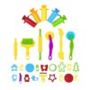 Mingzhe Play Dough Tools 29pcs Educational Accessories Set for Children, Safe Plastic and Cutters for Home and Classroom (29pcs Set)