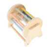 Mingzhe Wooden Rattle Rolling Drum Logic Thinking Hand Eye Coordination Cylinder Roller for Toddlers