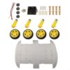 Minhe DIY 4WD Robot Car Chassis Kit Including Gear Motors and Speed Encoders for Arduino for Educational Robotics Projects