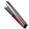 Mini Cordless Hair Straightener, 2-in-1 Portable Flat Iron Curler, USB Rechargeable Styling Tool, 3 Adjustable Temps, Includes Flannel Bag and Hair Clips, Gray