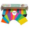Mini Flash Cards 1000 Pack, Neon Study Cards for Active Recall, USA Made