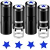MiniInflat 4 Pack Star Print Stamp Blue Star Print Stamper Mini Blue Self Inking Stamps for Classroom Party Educational Learning Activities Supplies