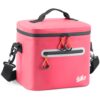 Mini Lunch Cooler Bag, 7 Can Insulated Ice Chest Box for Men Women, Waterproof, Leak-Proof, Portable Lunch Box for Work, Beach, Drink, Travel, Camping, Picnic (Small, Hot Pink)