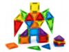 Mini Magnetic Tiles Building Set, Portable STEM Toy, 35PCS For Kids Ages 3+
