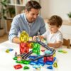 Mini Magnetic Tiles Travel Set, STEM Magnet Toys for 3+ Year Old Boys Girls