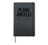 Minimalist Plans Canceled Sarcastic Bold Typographic Hardcover Journal, Black