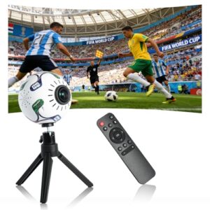 Mini Outdoor Projector with WIFI and Bluetooth, Native 720P Smart Projector, 360° Rotation Auto Keystone, Portable Projector Compatible with Smartphone, Laptop, HDMI, USB
