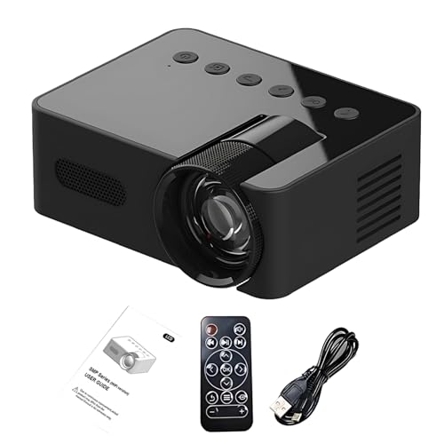 Mini Projector, Portable Projector for Home Use, with Auto Keystone, WiFi6 and wireless 5.4, Wireless Screen Share, Integrated Speaker, Easy Setup, 1.6 x 3.1 x 4 in, 4 x 7.8 x 10.1 cm