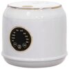 Mini Rice Cooker, 2 L 400 W Rice Cooking Machine for 2 to 3 People, Touch Panel with Steamer Basket, 304 Stainless Steel Non Stick Inner Pot, Automatic Shut Off, Keeps Warm, White