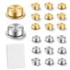 Mini Rotating Bearings for Nail Art, 360 Smooth Spin Copper Mechanism with Secure Hold Double Sided Tape to Prevent Charms Falling Off for DIY Phone Case Decoration and Pop-Up Card Making, 120Pcs Kit