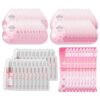 Mini Sakura Travel Skincare Sets, 70pcs Travel Skin Care kit Including Cleanser, Serum, Essence Cream, Sleepping Mask (70 Piece)