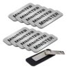 Minister 1 x 3 Name Tag, Magnetic Backing Brushed Silver (10 Pack)