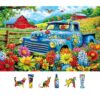 MINIWAN Flower Truck 500 Piece Puzzles for Adults, 23"x15"