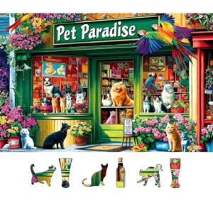 MINIWAN Paradise Pets 500 Piece Puzzle for Adults, 23" x 15"