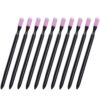 Mipcase 10pcs Double-Ended File Stick and Cuticle Pusher Nail Care Tool Set for Manicure and Pedicure Edge Cleaning and Buffing