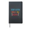 Mistakes Help Us Grow Back To School Motivational Hardcover Journal, Black