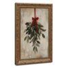 Mistletoe Christmas Wall Art Winter Holiday Canvas Painting Decor