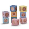 Mitico Wooden & Silicone Baby Stacking Blocks 6M+, Montessori Sensory Building Toy