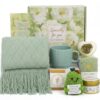 MITOJOSYEER Birthday Gift for Women,Spa Gift Set for Women – Ultimate Self Care Birthday Package, Thoughtful Relaxation Gifts for Mom, Sister & Bestie (Green)