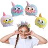 MIUPOO Fluffy Pom Poms Hair Clips,Crazy Hair Day Accessories for Girls,Quirky Little Monster Barrettes,Plush Duckbill Hairpins Hair Barrettes,Party Modeling Hair Accessories,Color Ice Cream Devil.