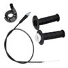 Miuttop Mini Bike Throttle Cable Kit, 7/8" 22mm Throttle Accelerator Handle Grips, Compatible with CT200U-EX BT200X Mini Bike, Motovox MBX10 MBX11 MBX12, Dirt Bikes Twist Throttles (Black)