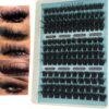 Mixed Spikes & Bottom Lash Clusters, DIY Manga Volume Individual Fairy Eyelash Extensions, Self Apply False Lash Clusters for Home Use (SET-60D80D100D)