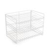 MIZEFCB 3-Tier Steel Can Dispenser Organizer, White Kitchen Pantry Rack