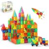MKGCRAFTED Magnetic Tiles 120 PCS Building Blocks for Kids – STEM Construction Toy Set, Creative Educational Magnetic Building Tiles, Montessori Gift for Boys & Girls Ages 3 to 12