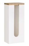 Mkono Plastic Bag Holder, Wooden Grocery Organizer Trash Dispenser Storage