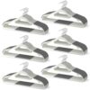 MLKJHHI 60 Pack Heavy Duty Plastic Hangers, Non Slip Clothes Hangers with Rubber Pads and 360° Hook - Thin Space Saving Hanger, Closet Organizer for Shirt, Pants, Suit, Skirt,Coat - Gray