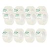 Mllepjdh - 12 Rolls Clear Tape Refill Dispenser Supplies for Home, School, Office, 3/4 Inch, Clear Dispenser Refill Rolls