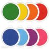 Mllepjdh Creative Finger Stamp Pads 8Pcs Water Based Safe Washable Home School Art Projects Toddler Finger Painting Toy