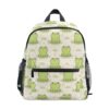 MNSRUU Toddler Backpack, Cute Frog Kids Backpack Dragonfly Small Bookbag for Girls Kawaii Mini Travel Backpack for Boys Preschool Age 3-6