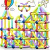 Mnytyel Magnet Toys Magnetic Building Blocks, STEM Starter Toys for Kids Age 3-5 Preschool, Montessori Learning Magnetic Sticks and Balls, Gift for Christmas Birthday (26PCS)