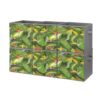 MoaDnoej Fresh Brazilian Forest Untouched Jungle Paradise Tropical Foliage Flowers Oxford Cloth Storage Cubes 6-Pack Foldable Fabric Drawer Bins Organizer for Home Closet Shelves