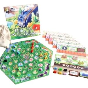 Moaideas Mini Rails Road to Eltonburg Strategy Train Board Game