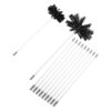 Mobestech Chimney Cleaning Brush Set 6" 16 Inch with Two Nylon Brush Heads 8" Easy to Assemble Extendable Rod Kit and Flexible Fireplace Flue and Kitchen Dryer Vent Cleaning