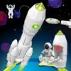 MOBIUS Toys Space Adventure Playset - STEM Rocket Ship with Astronaut Figures, Detachable Shuttle & Rover - Educational Space Exploration Toy for Kids Ages 3–8, Imaginative Learning Gift