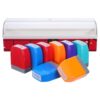 MOBUTOFU 8pcs Teacher Encouragement Stamp for Teachers with Self-Inking Feature, Plastic Material, Fun Design, Motivational Phrases for Classroom Grading and Daily Teaching Activities