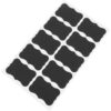 MOBUTOFU Irregular Black Chalkboard Labels Stickers for Wine Bottles and Glass Containers, Removable Adhesive PVC Chalkboard Stickers for DIY Projects and Office Organization